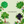 nuisance design trees on green background 