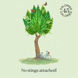 Artwork of nature where  Nuisance drinks take their inspiration to create a natural, low-calorie, low-sugar premium Nettle & Elderflower botanical soft drink. 